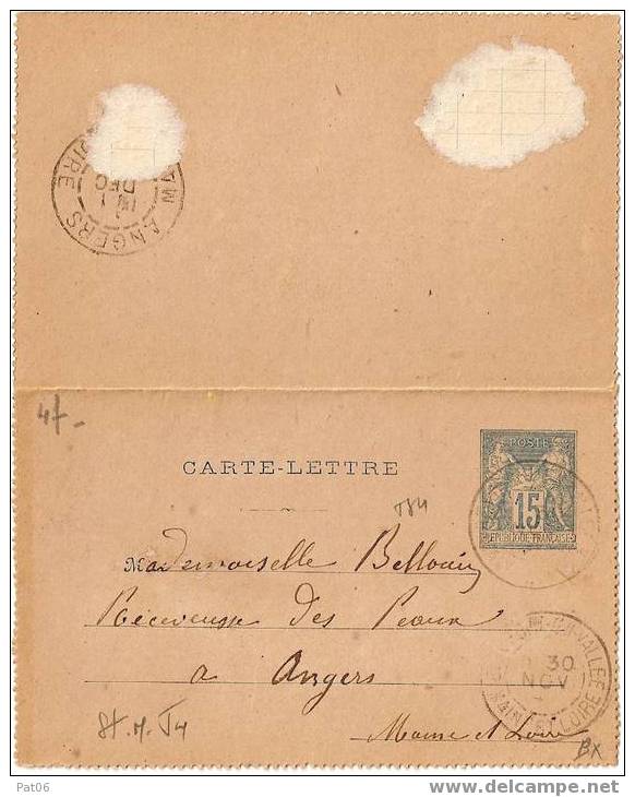 MAINE ET LOIRE - Letter Cards