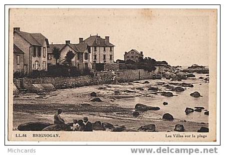 CPA 29 BRIGNOGAN - Les Villas Sur La Plage - Brignogan-Plage