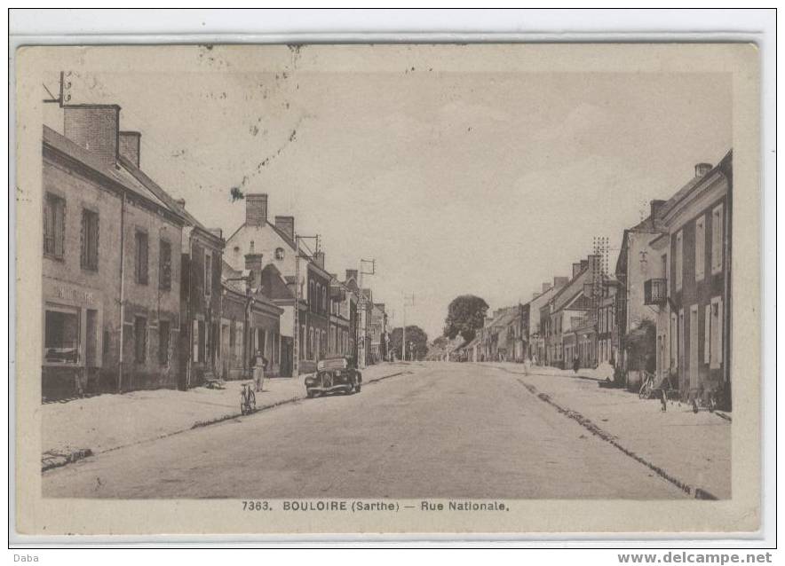 BOULOIRE.  RUE NATIONALE. ( TRACTION CITRÖEN) - Bouloire