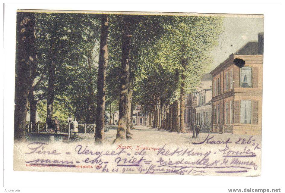 ASSEN Zuidersingel Gelopen 1907 - Assen