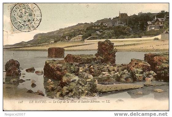 Le Havre Le Cap De La Héve Et Sainte Adresse En Couleur Des Années 1900 (pte Déchirure Et Cornée à Gauche) - Cap De La Hève