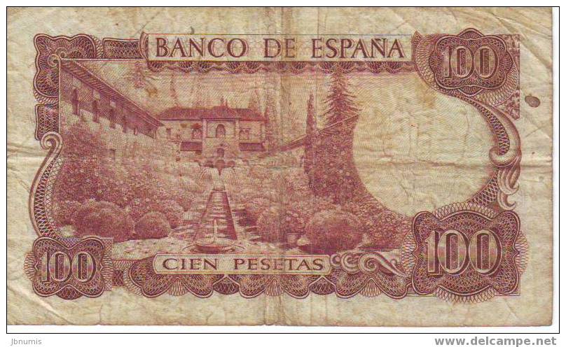 Espagne Spain 100 Pesetas 17 De Noviembre 1970 P152a - 100 Peseten