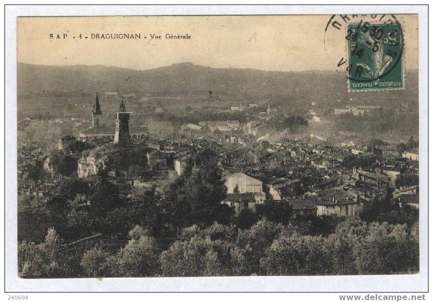 4  -  DRAGUIGNAN  --  Vue Générale - Draguignan