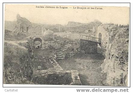 Ancien Château De Logne : Le Donjon Et Le Caves - Ferrières