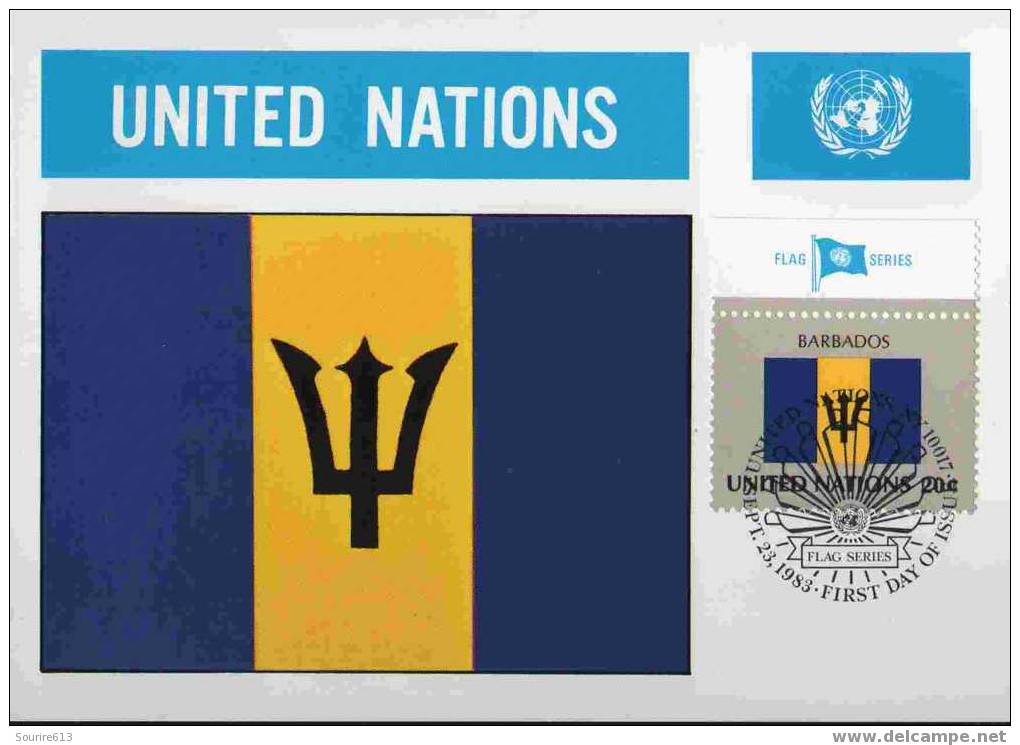 CPJ Nations Unies 1983 Drapeaux Barbade - Omslagen