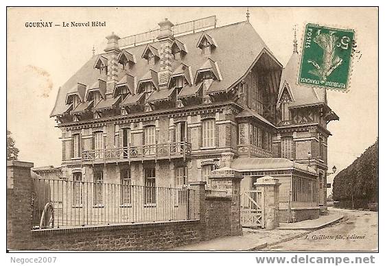 Gournay : Beau Plan Le Nouvel Hotel  Des Années 1900 ( Pte Traçe En H à G ) - Gournay-en-Bray