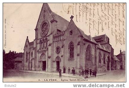 La Fere   Eglise  Saint Moutain - Vervins