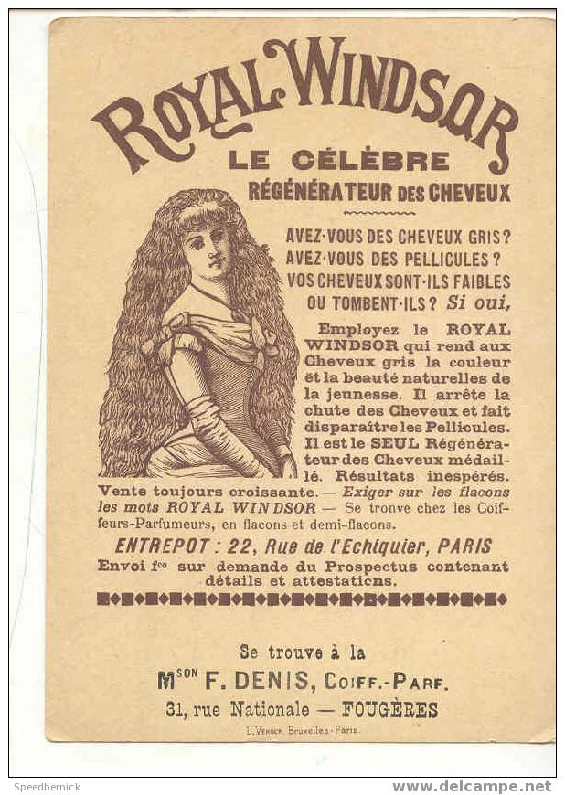 7263 Royal Windsor Cheveux. Enfant Lit  . Chomo Tamponné Denis Coiffeur à Fougères - Autres & Non Classés