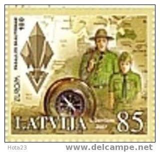 LATVIA  - SCOUT  EUROPA-CEPT  Map Europe 2007y   - MNH - 2007