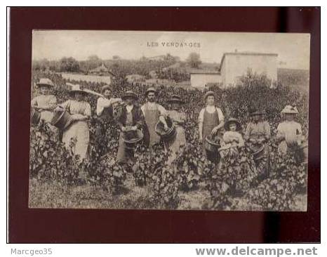 16505 Les Vendanges édit.millefranc ?très Animée Postée à Chenas Belle Carte Vin Vigne - Chenas