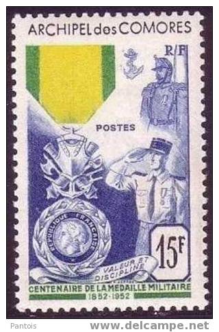 Comores N° 12 ** Médaille Militaire - Neufs