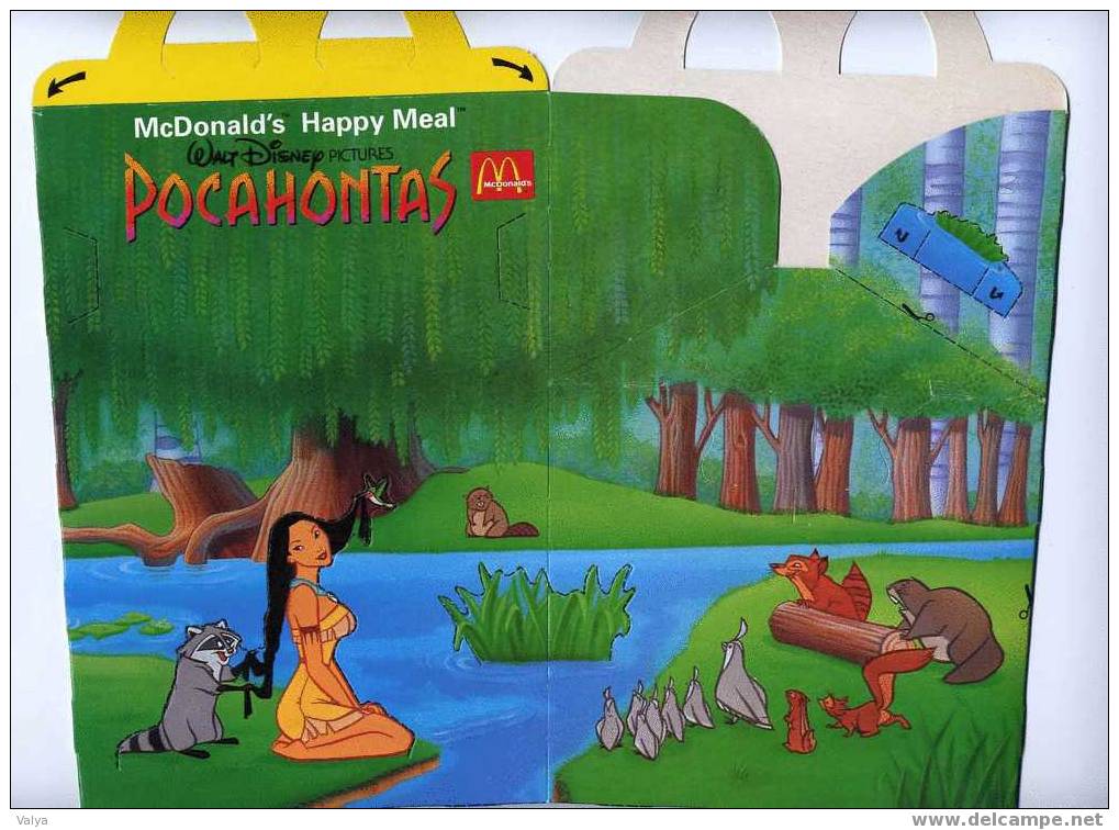 Boîte Happy Meal De McDonald Pour Le Film POCAHONTAS De WALT DISNEY - Disney