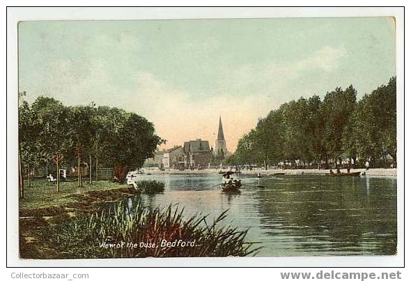 VIEW OF THE OUSE BEDFORD  Ca1900 Postcard - Bedford