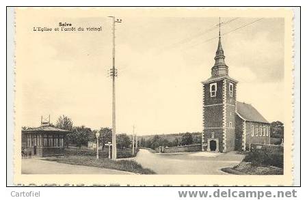 Saive: L'Eglise Et L'arrêt Du Vicinal - Blégny