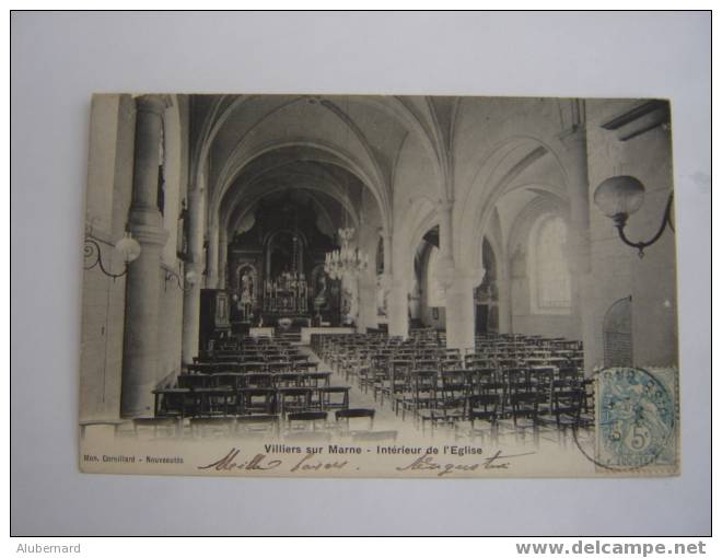 Villiers Sur Marne. Interieur De L'Eglise. - Villiers Sur Marne