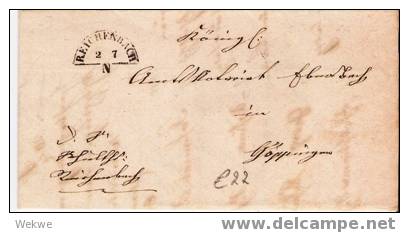 Wtb015/ Württemberg -  Segmentstempel Reichenbach 1866  Nach Göppingen - Covers & Documents