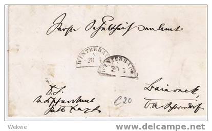 Wtb033/ Württemberg -  Winterbach, 1863,  Segmentstempel - Brieven En Documenten