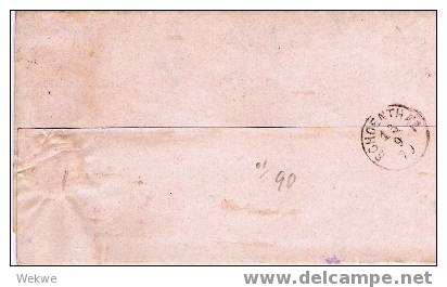 Wtb038/ WÜRTTEMBERG -  Künzelsau 12 9. 1879,  Als Nachnahme Und Paketbegleitbrief Nach Schoenthal - Lettres & Documents