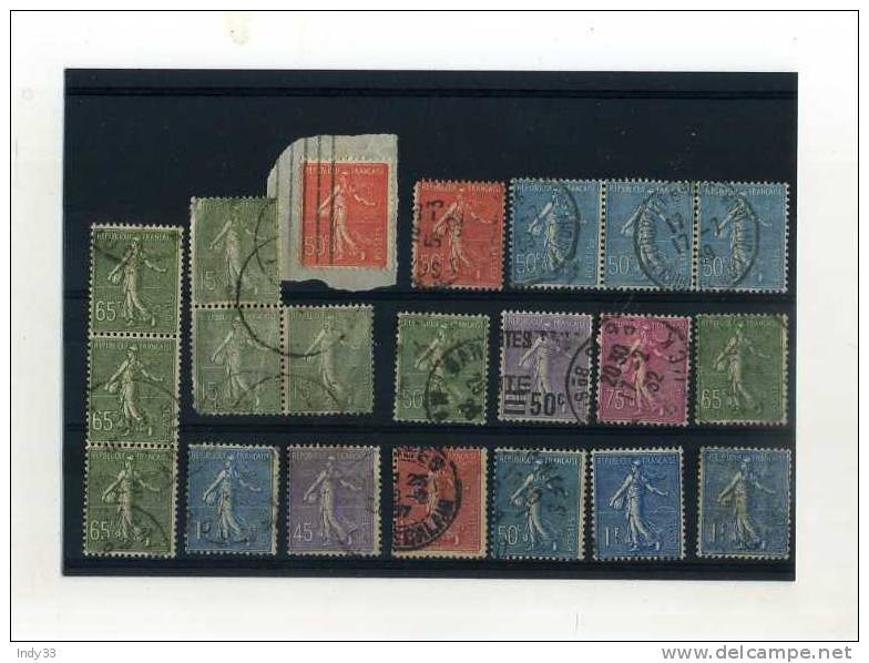 -   FRANCE 1903/60 . SEMEUSE LIGNEE . - 1903-60 Sower - Ligned