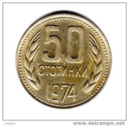 Piéce De 50 Stotinki De Bulgarie De 1974 - Bulgarie