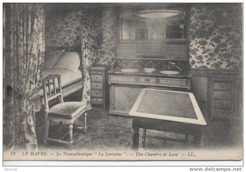 Le Havre    Une Chambre De Luxe Sur Le Transatlantique   La Lorraine - Bihorel