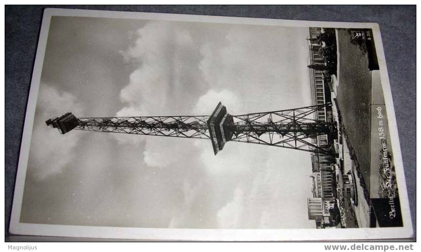 Germany,Berlin,Funfturm,Radio,Tower,Antenna,Original,air Photo,vintage Postcard - Charlottenburg