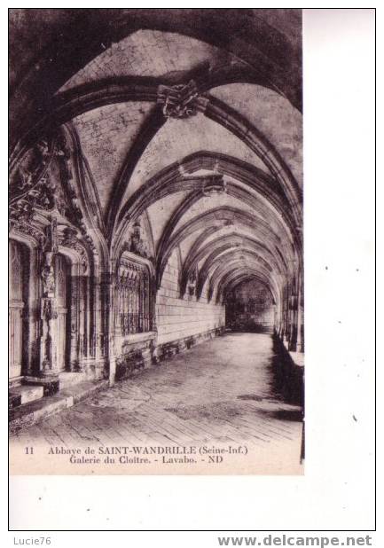 SAINT WANDRILLE - Abbaye - Galerie Du Cloître   - Lavabo  - N° 11 - Saint-Wandrille-Rançon