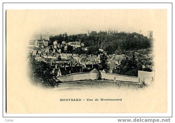 MONTBARD Vue De Montmuzard Carte Précurseur - Montbard