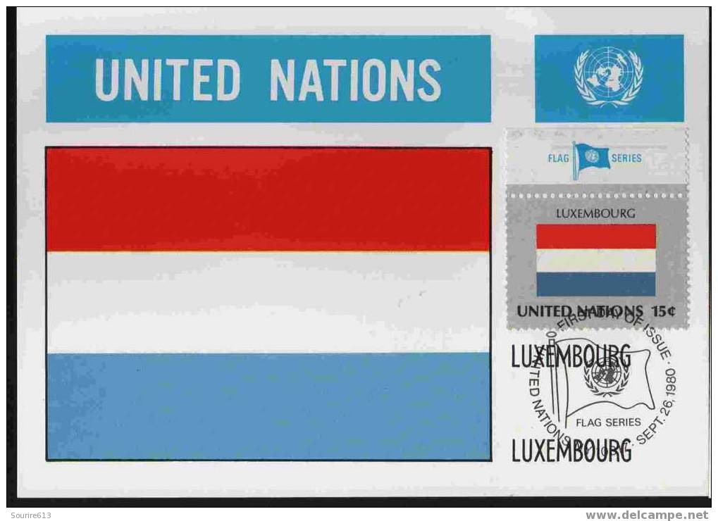 CPJ Nations Unies 1980 Drapeaux Luxembourg - Briefe