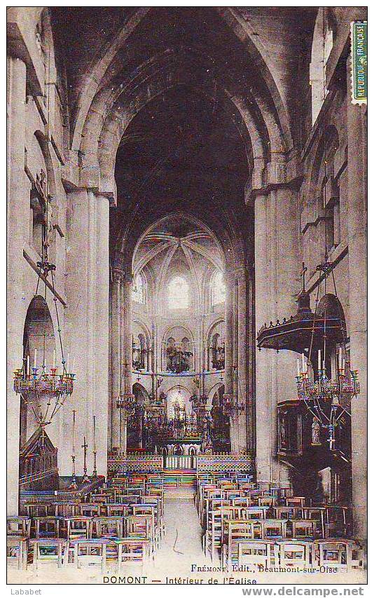 DOMONT INTERIEUR DE L EGLISE - Domont