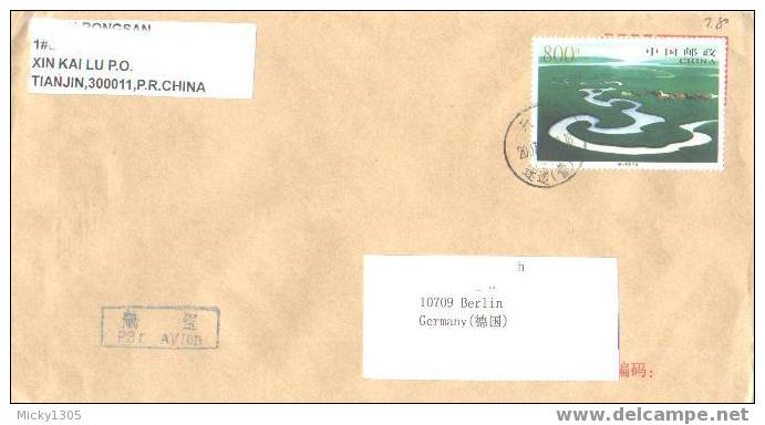 China - Umschlag Echt Gelaufen / Cover Used (3515) ## - Storia Postale