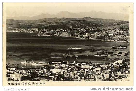 Chile Valparaìso POSTCARD Ca 1930 PHOTO Panorama - Chile