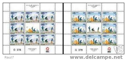 EUROPA -CEPT 2007 GROENLAND 2 FEUILLET 8V NEUF ** (MNH) - 2007