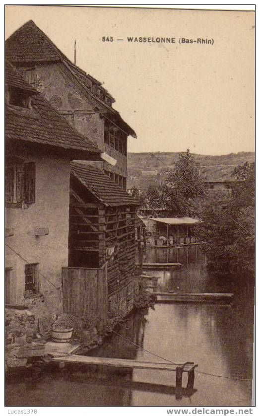 67 / 845 / WASSELONNE / TRES JOLIE CARTE AVEC LAVOIR ET LAVANDIERES - Wasselonne