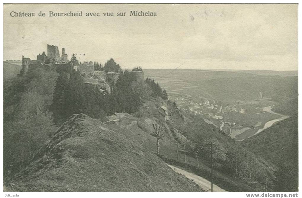 Château De Bourscheid Avec Vue Sur Michelau - Bourscheid