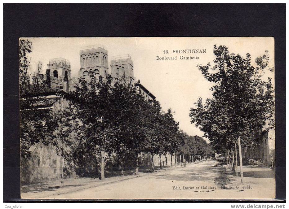34 FRONTIGNAN Boulevard Gambetta, Ed Doron 16, 191? - Frontignan