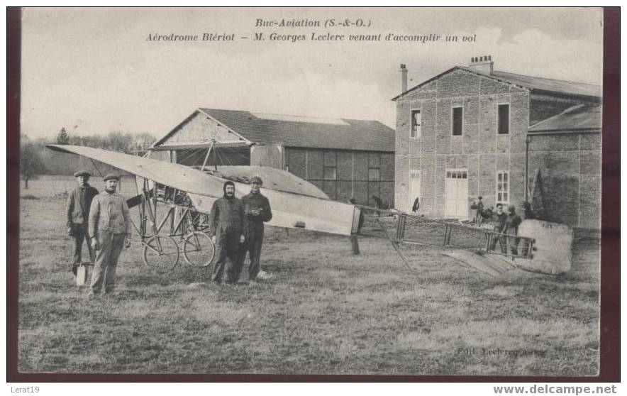 78...YVELINES....BUC AVIATION...GEORGES LECLERC VENANT D'ACCOMPLIR UN VOL. ECRITE....‹(•¿•)› - Buc