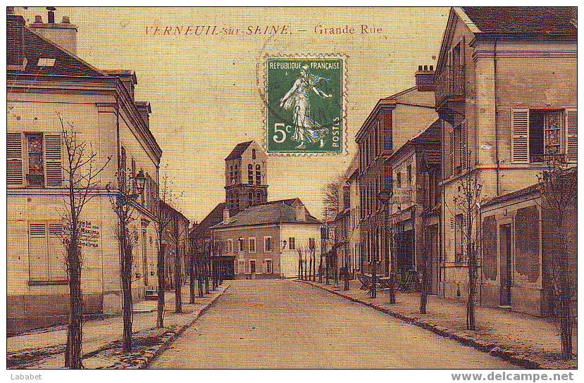 VERNEUIL SUR SEINE  GRANDE RUE - Verneuil Sur Seine