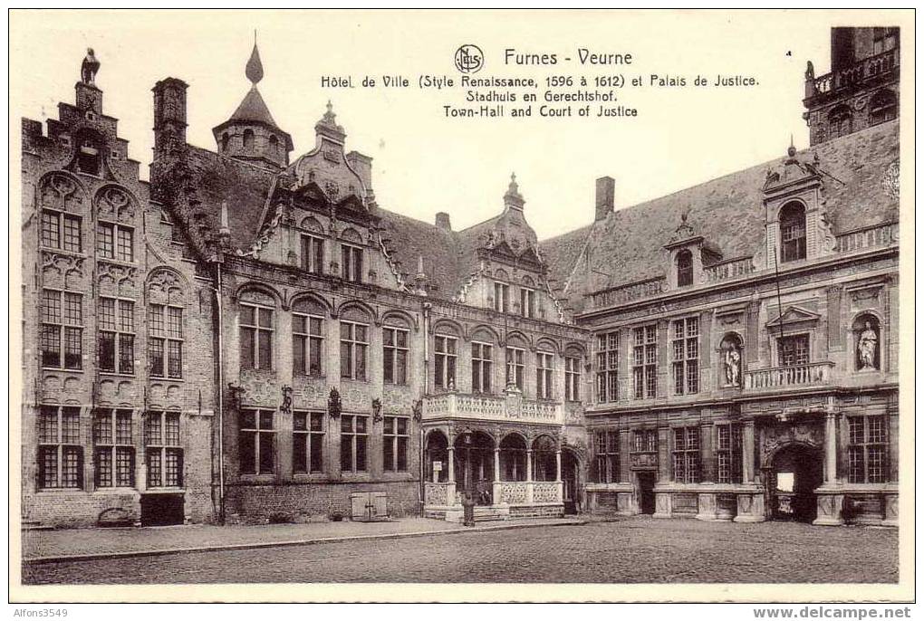 Veurne Stadhuis En Gerechtshof - Veurne