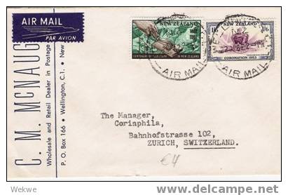 NZ048/ 1962, Schön Frankierter Brief In Die Schweiz - Cartas & Documentos