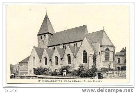 Marcinelle-centre: L'Eglise St. Martin Et Le Vieux Cimetière - Charleroi
