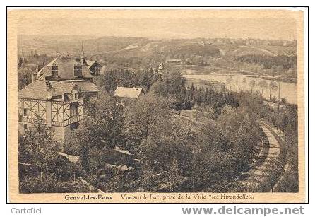 Genval-les-Eaux: Vue Sur Le Lac, Prise De La Villa" Les Hirondelles" - Rixensart