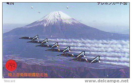 Militairy Avions (142)  Sur Telecarte Flugzeuge Vliegtuig Aeroplani Airplane Aeroplanos ??? Japan - Armée