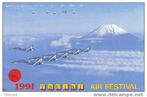 Militairy Avions (144)  Sur Telecarte Flugzeuge Vliegtuig Aeroplani Airplane Aeroplanos ??? Japan - Armée