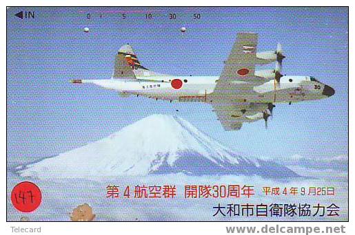 Militairy Avions (147)  Sur Telecarte Flugzeuge Vliegtuig Aeroplani Airplane Aeroplanos ??? Japan - Armee