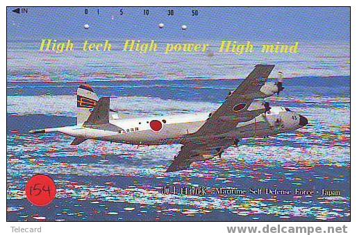 Militairy Avions (154)  Sur Telecarte Flugzeuge Vliegtuig Aeroplani Airplane Aeroplanos ??? Japan - Leger