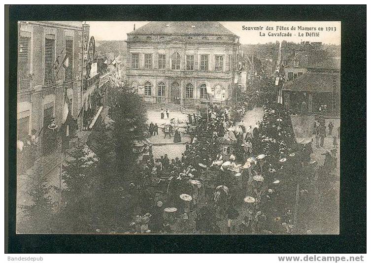 Souvenir Des Fêtes De Mamers En 1913 - La Cavalcade - Le Défilé ( Animée éd. Non Précisé) - Mamers