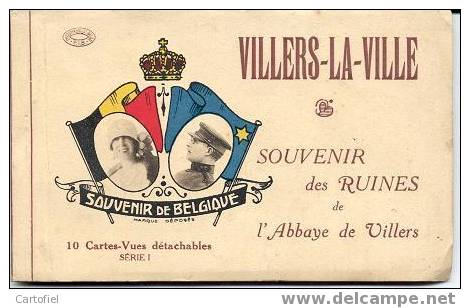 Villers-la -Ville: Souvenir Des Ruines De L'Abbaye De Villers 10 Cartes - Serie 1 - Villers-la-Ville