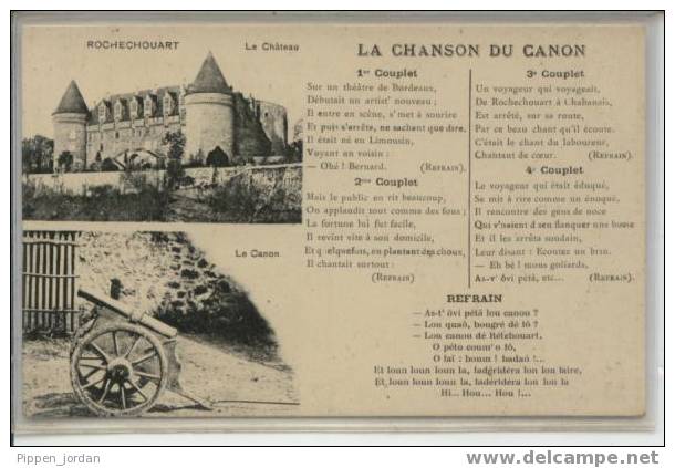 87 ROCHECHOUART  *La Chanson Du Canon* +VUES   DU CHATEAU +CANON - Rochechouart