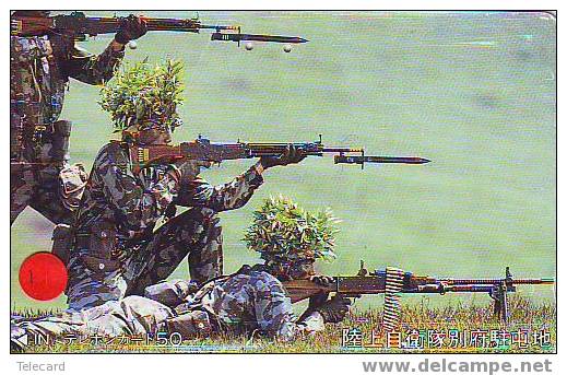 Leger (1) Soldiers - Military - Army - Militar - Militaire - Ejercito - Armee - Armata - Esercito Sur Telecarte Japon - Leger